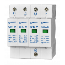 Обмежувачі імпульсних перенапруг OPN-M (4S) 20kA