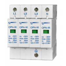 Обмежувачі імпульсних перенапруг OPN-M (4S) 30kA