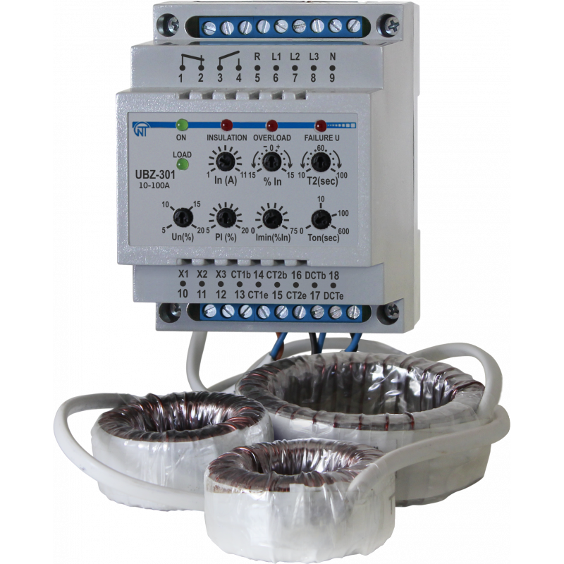 Універсальний блок захисту електродвигунів UBZ-301 (10-100А)