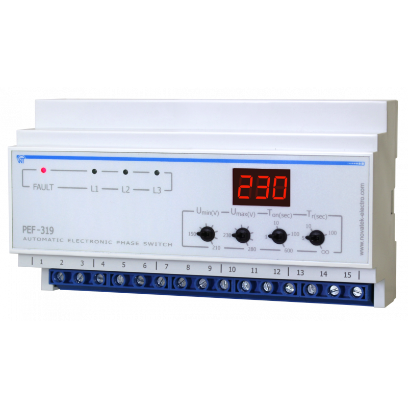 Універсальний автоматичо-електронний перемикач фаз PEF-319
