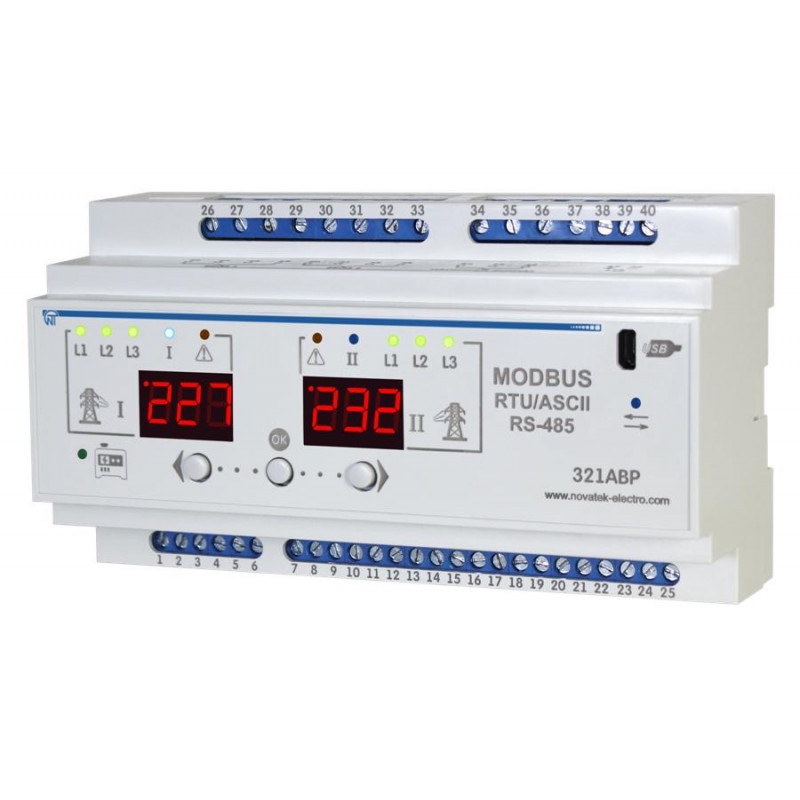 Блок керування трифазним автоматичним вводом резерву PEF-321АВР