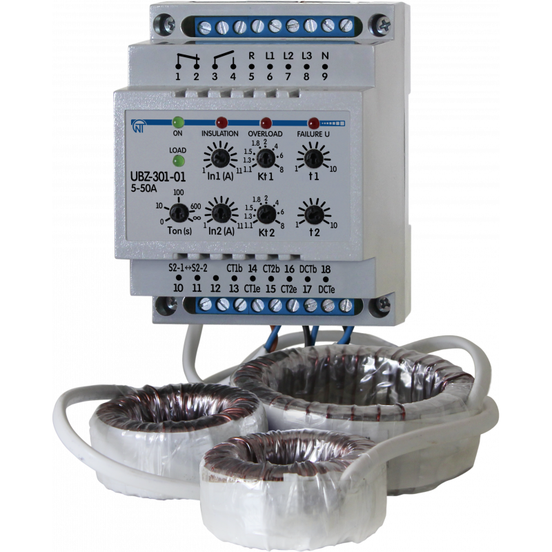 Універсальний блок захисту електродвигунів UBZ-301-01 (5 – 50A)
