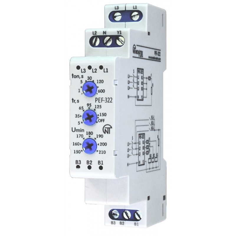 Універсальний автоматично-електронний перемикач фаз PEF-322