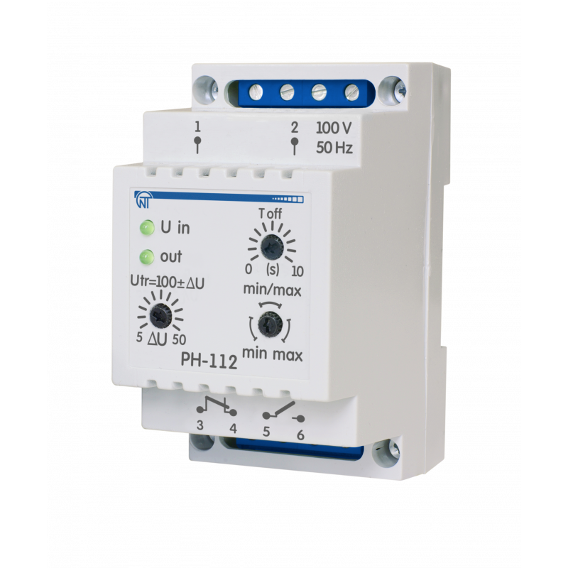 Універсально-електронне реле максимальної/мінімальної напруги РН-112