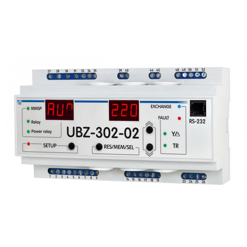 Універсальний блок захисту електродвигунів UBZ-302-02