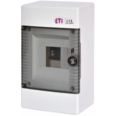 Щит зовнішн. розподільний ECT 4 PT (4мод.проз.дверцята)