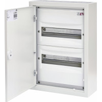 Щит металевий WRP12-2 (2х12 мод., 24мод., пластик. фальш-панель, IP30, зовнішн. вик.)