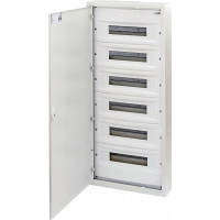 Щит металевий WRP18-6 (6х18 мод., 108мод., пластик. фальш-панель, IP30, зовнішн. вик.)