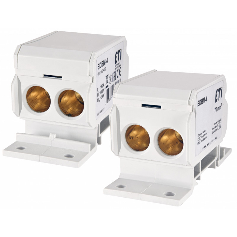 Блок розподільчий EDBM-4 (192А, 1500V AC/DC, OUT: 3x4-70)