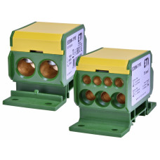 Блок розподільчий EDBM-7/PE (192А, 1500V AC/DC, OUT: 1x4-70; 3x2,5-25; 4x2,5-16)
