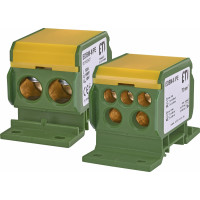 Блок розподільчий EDBM-8/PE (192А, 1500V AC/DC, OUT: 1x4-70; 2x4-35; 3x2,5-25)