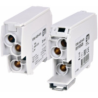 Блок розподільчий EDBJ-4x25-4x25 (100A, 1000V AC/1500V DC, IN: 4x25, OUT: 4x25, сірий)