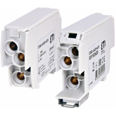 Блок розподільчий EDBJ-4x25-4x25 (100A, 1000V AC/1500V DC, IN: 4x25, OUT: 4x25, сірий)