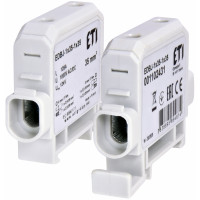 Ввідна силова клема EDBJ-1x35-1x35 (125A, 1000V AC/1500V DC, IN: 1x35, OUT: 1x35, сіра)