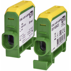 Ввідна силова клема EDBJ-1x35-1x35/PE (125A, 1000V AC/1500V DC, IN: 1x35, OUT: 1x35, жовт.-зел.)