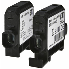 Ввідна силова клема EDBJ-1x35-1x35/B (125A, 1000V AC/1500V DC, IN: 1x35, OUT: 1x35, чорна)