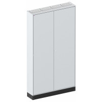 Шафа металева LXN250 4-12 PHN1 (В1850хШ1050хГ250, цоколь 100мм, 2дв., IP41)