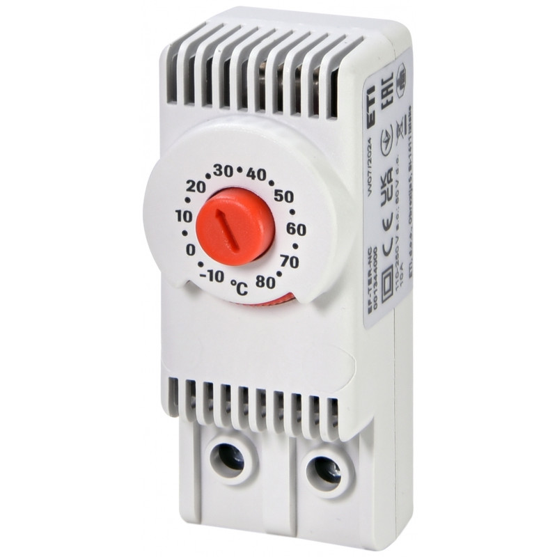 Термостат EF-TER-NC (-10+80°C, 1NC, 10A, 110-250VAC, 60VDC)