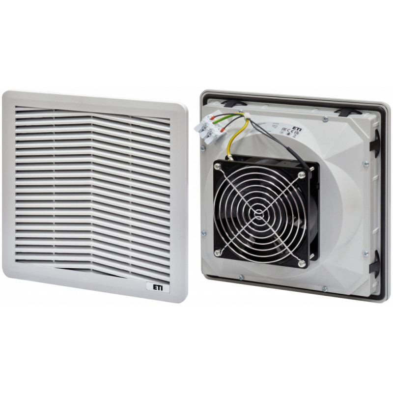Фільтруючий вентилятор EF-250-122-230V (122м³/г, 230VАС, IP54, 250x250x112мм, RAL7035)