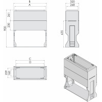 Цоколь KVR-P_1 (В900хШ790хГ320)