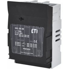 Роз'єднувач HVL EK 00 3P 160A (Клеми M8-M8)