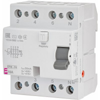 Реле диференційне (ПЗВ) 4р EFI6-P4 16/0,03 тип AC (6kA)