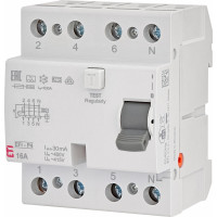 Реле диференційне (ПЗВ) 4р EFI6-P4 16/0,03 тип A (6kA)