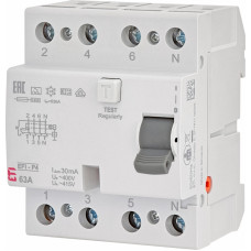 Реле диференційне (ПЗВ) 4р EFI6-P4 63/0,03 тип A (6kA)