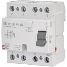 Реле диференційне (ПЗВ) 4р EFI-P4R 40/0,5 тип A (10kA) (RESET)