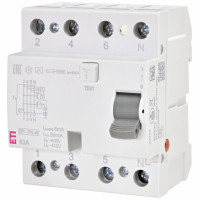 Реле диференційне EFI-P4 25/0,03 eV тип A (10kA) (для зарядних пристроїв EV)