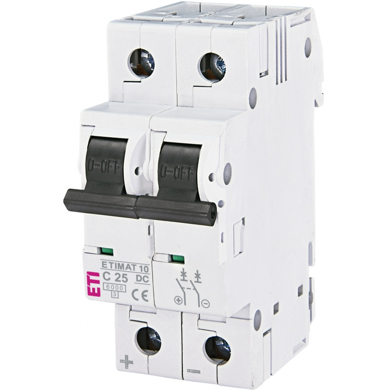 Авт. вимикач ETIMAT 10 DC 2p C 25A (6 kA)