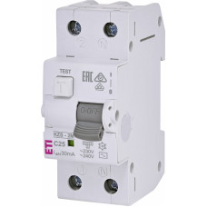 Диф. автоматичний вимикач KZS-2M C 25/0,03 тип AC (10kA)
