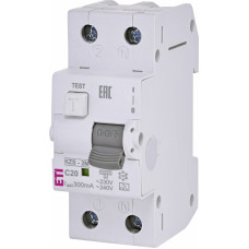 Диф. автоматичний вимикач KZS-2M C 20/0,3 тип A (10kA)