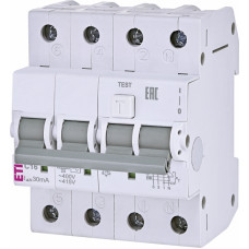 Диф. автоматичний вимикач KZS-4M 3p+N C 16/0,03 тип AC (6kA)
