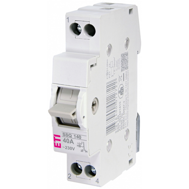 Перемикач навантаження SSQ 140 "1-0-2", 1p 40A