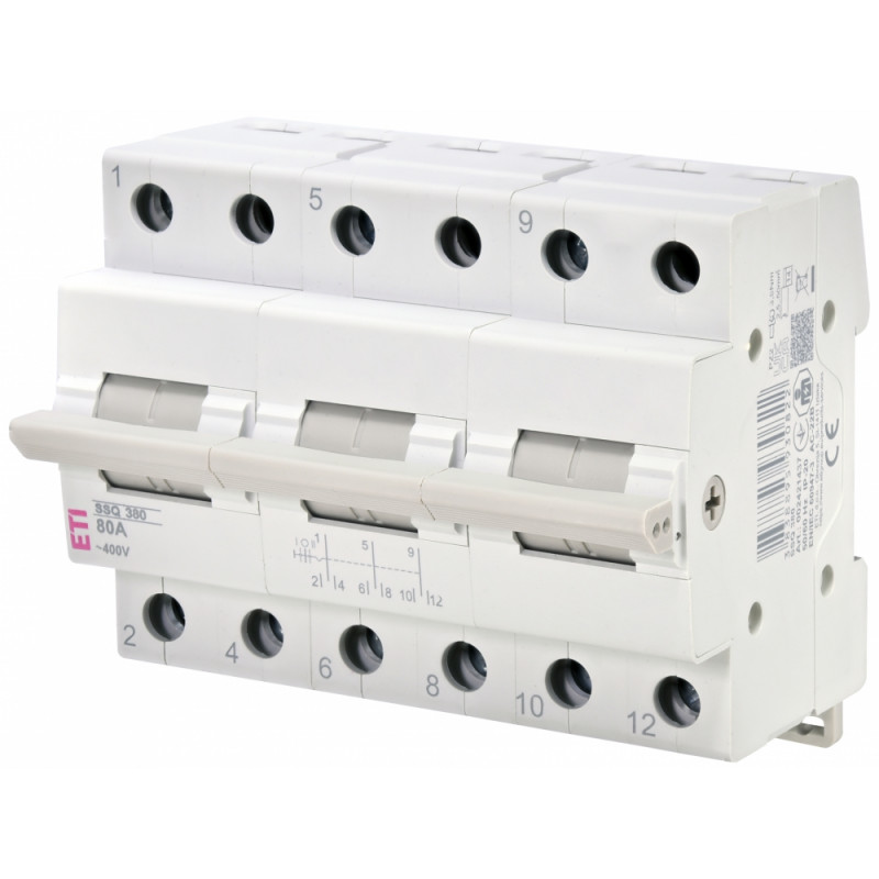 Перемикач навантаження SSQ 380 "1-0-2", 3p 80A