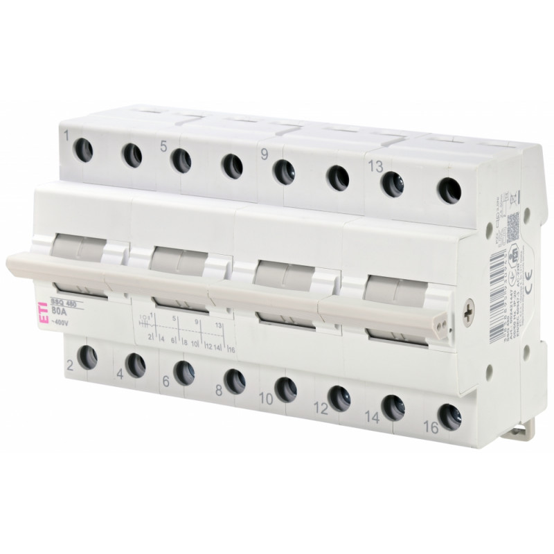 Перемикач навантаження SSQ 480 "1-0-2", 4p 80A