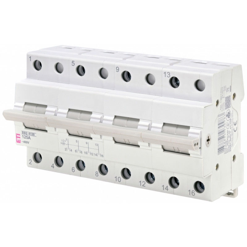 Перемикач навантаження SSQ 4125 "1-0-2", 4p 125A