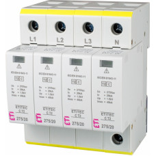 Обмежувач перенапруги ETITEC C T2 275/20 (4+0) 4p