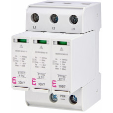 Обмежувач перенапруги ETITEC M T12 300/7 (3+0, 3p, TNC)