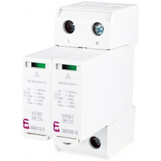 Обмежувач перенапруги ETITEC SM T12 300/12,5 (2+0, 2p, TNC-S) RC