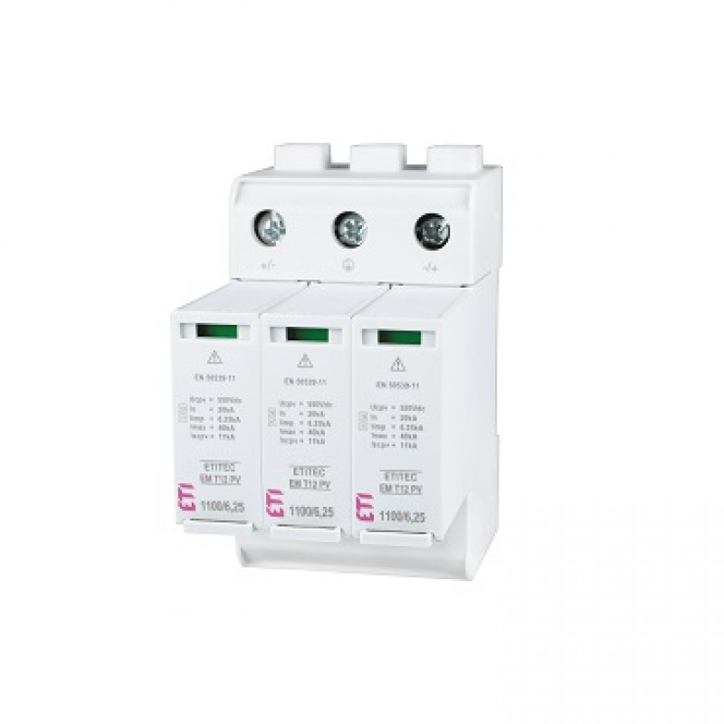 Обмежувач перенапруги ETITEC EM T12 PV 1500/5 Y RC (для PV систем)
