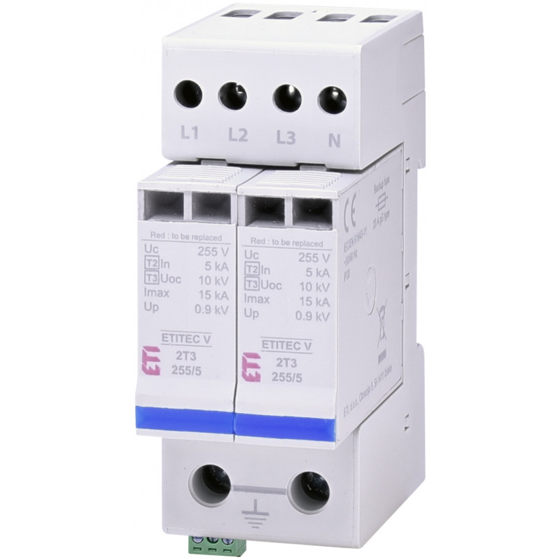 Обмежувач перенапруги ETITEC V 2T3 255/5 (4+0) RC