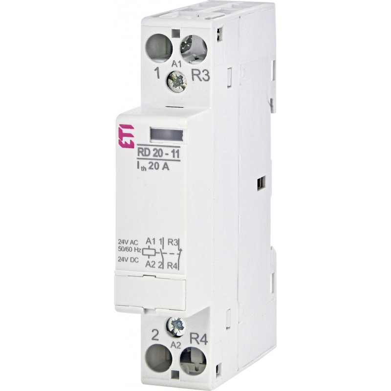 Контактор модульний RD 20-11 24V AC/DC