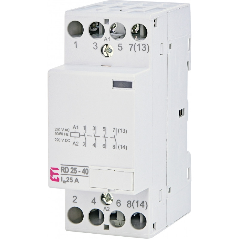 Контактор модульний RD 25-40 230V AC/DC