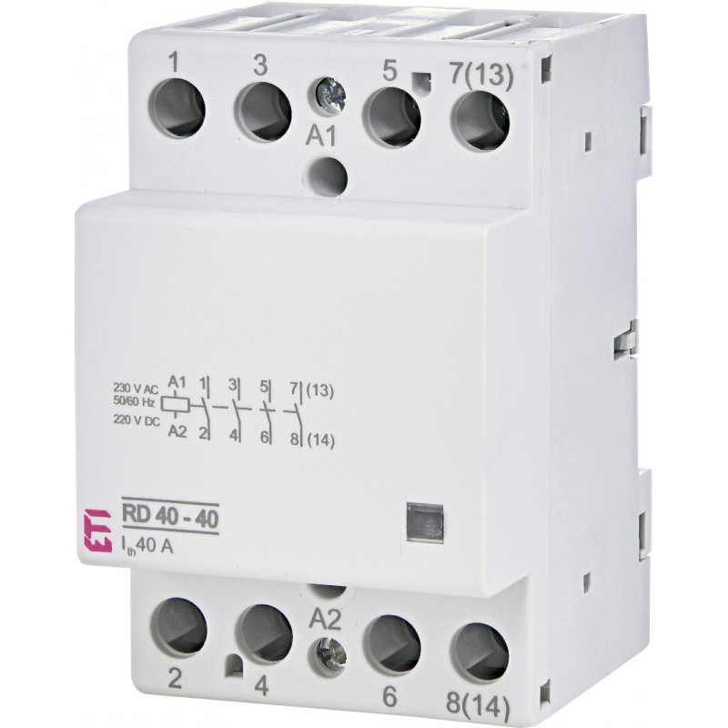 Контактор модульний RD 40-40 230V AC/DC