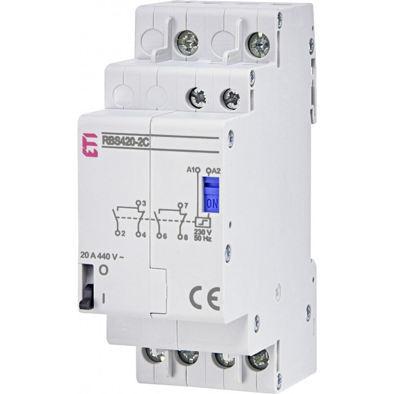Контактор імпульсний RВS 420-2C 230V AC (20A, 2CO)