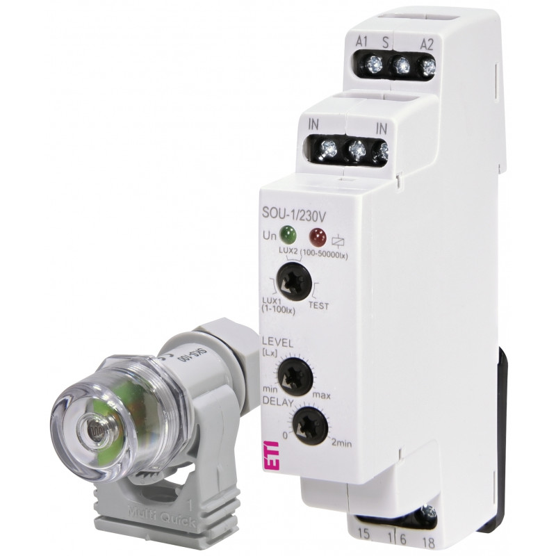 Сутінкове реле SOU-1 230V AC (1x16A_AC1)