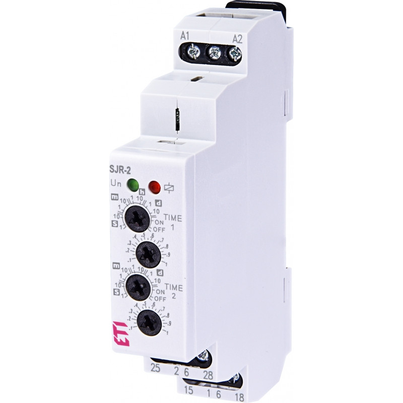 Дворівневе реле часу SJR-2 230V AC (2x16A_AC1)
