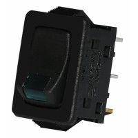 Вимикач с лампою тліючого розряду (зелений) USS-08 10A